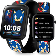 Kids Black Smart Watch Step Tracker Sleep Alarm