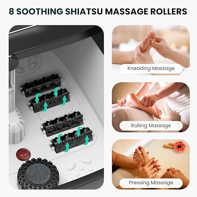 Shiatsu Foot Massager Heat Compression Vibration Pain Relief