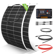 260W Flexible Solar Panel Kit 12V 2x130W Controller RV Off Grid