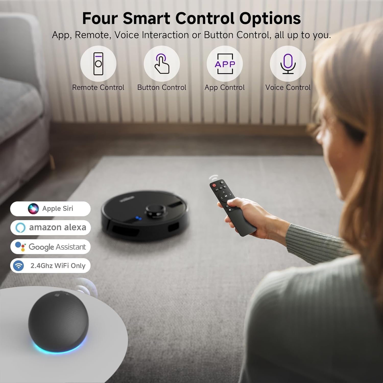 Robot Vacuum Mop 7000Pa Self Empty LiDAR Smart Cleaner