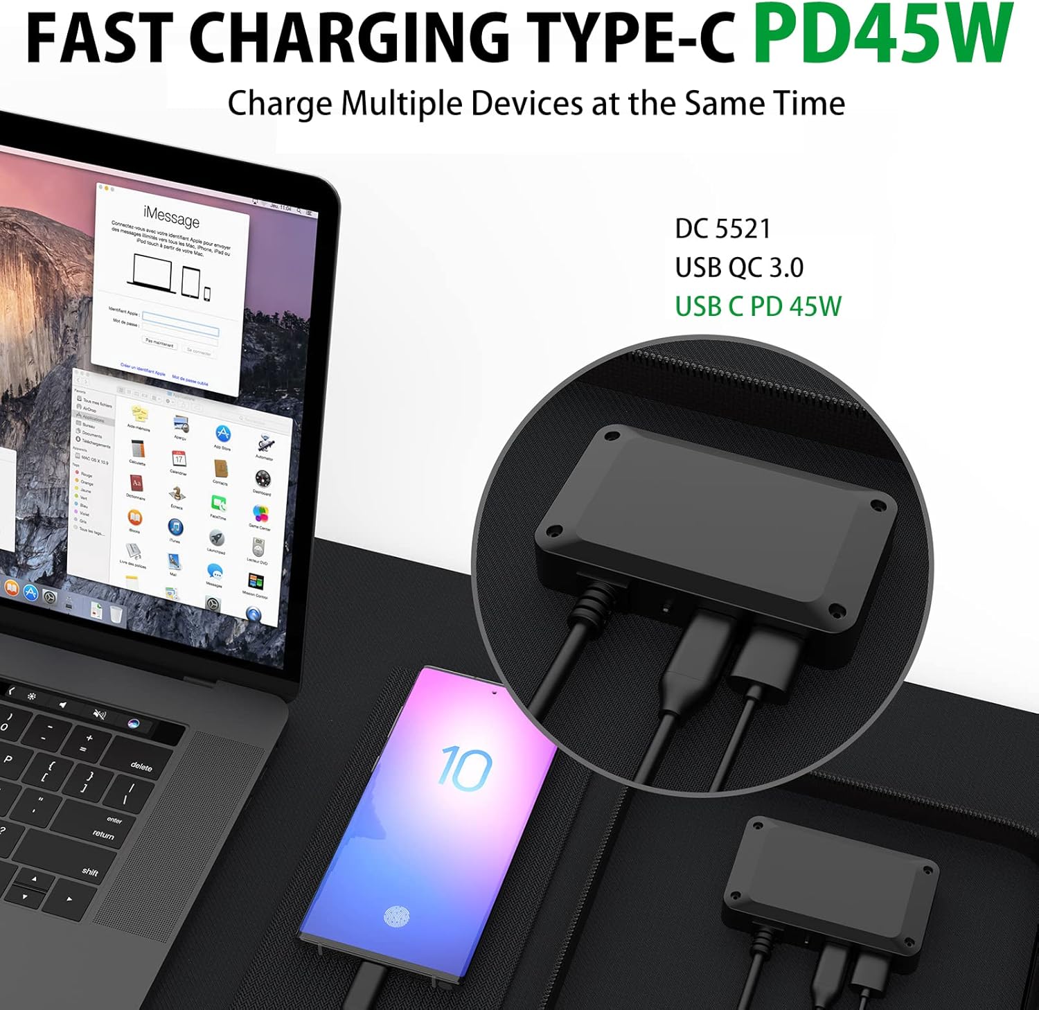 120W Foldable Solar Charger PD45W XT60 Anderson Travel