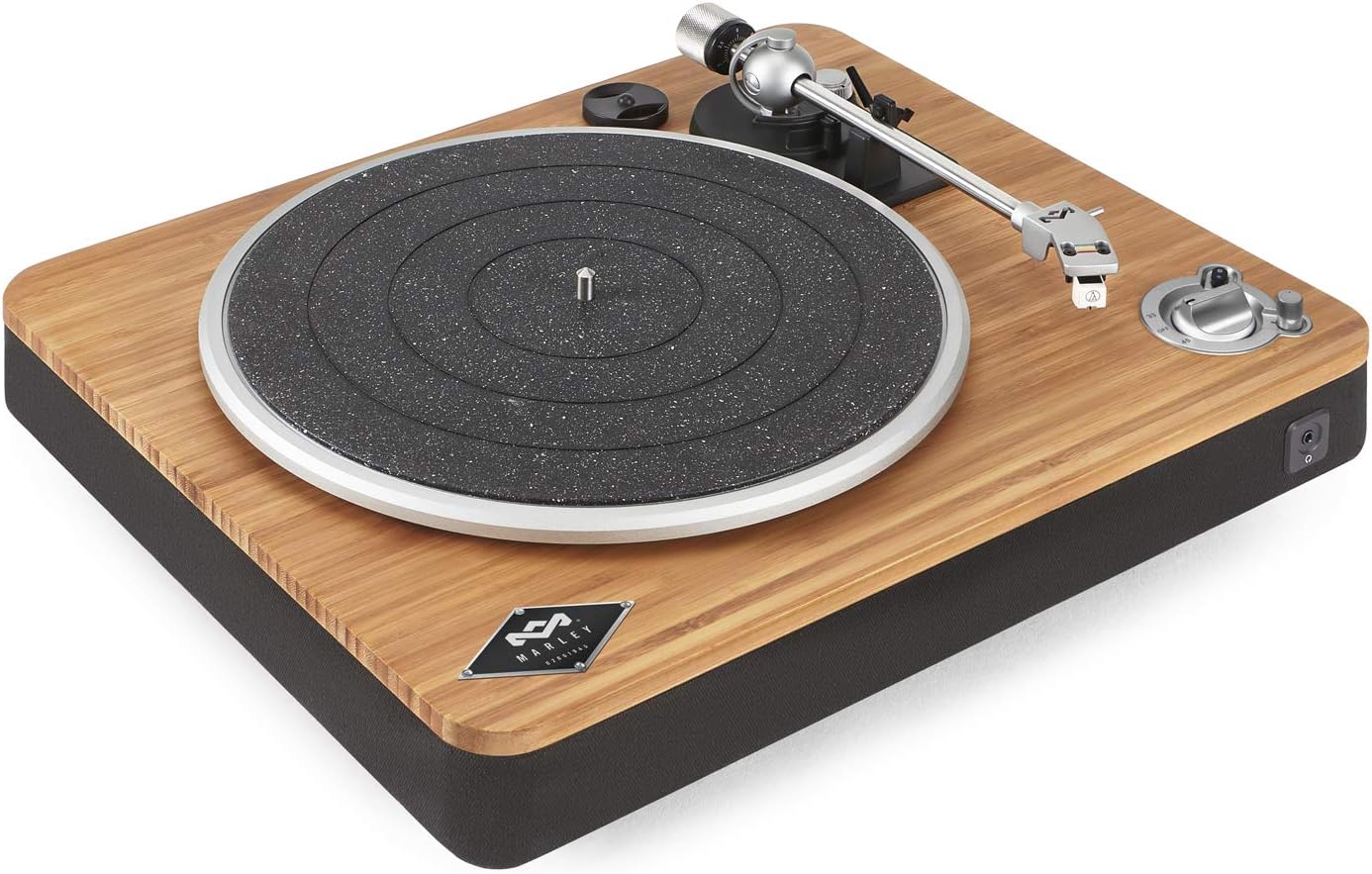 Bluetooth Bamboo Vinyl Turntable with Preamp 2 Speed