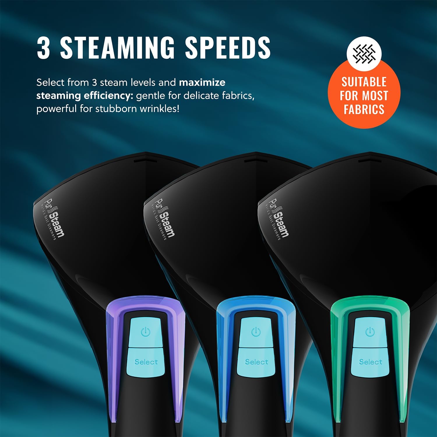 Handheld Clothes Steamer 3 Steam Modes Fast Heat Portable