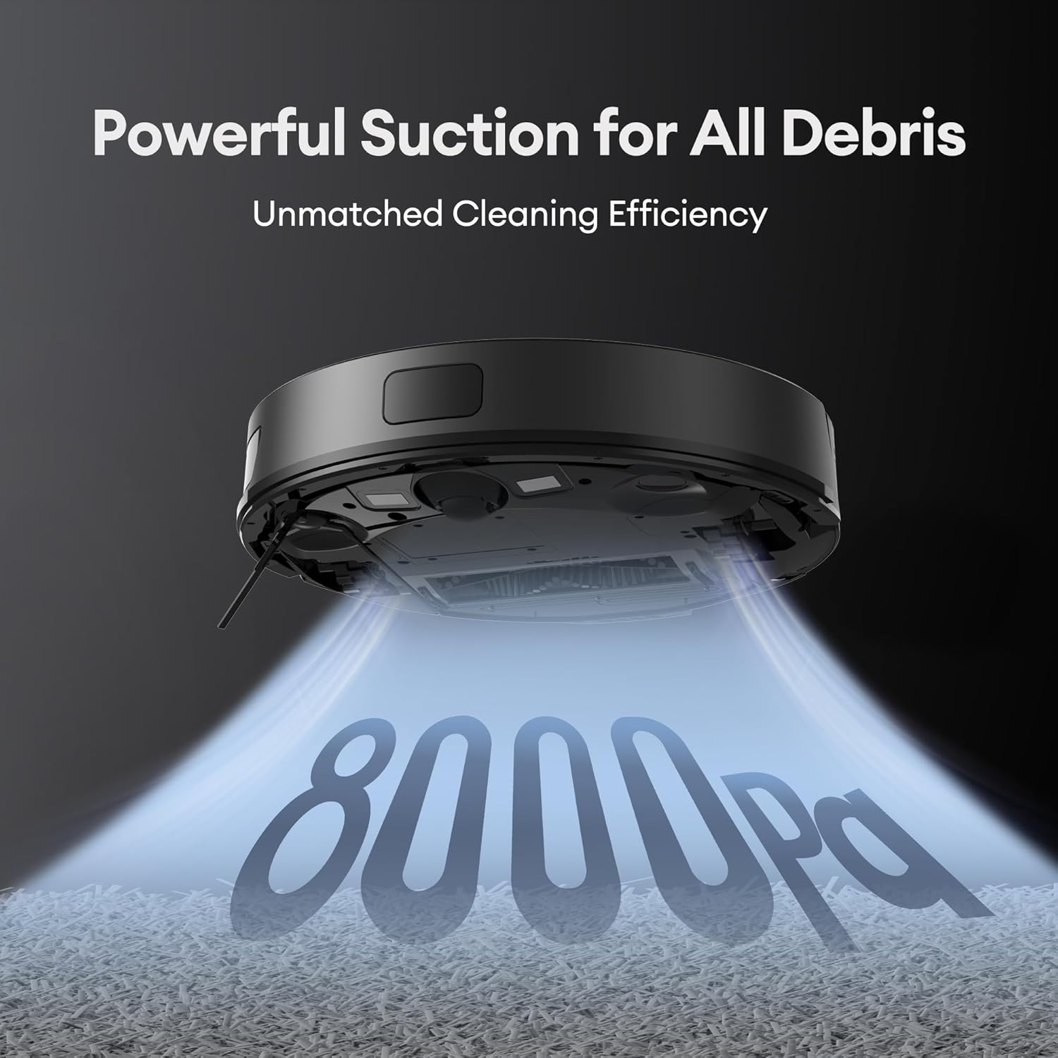 Robot Vacuum Mop 8000Pa LiDAR Smart Mapping Pet Hair