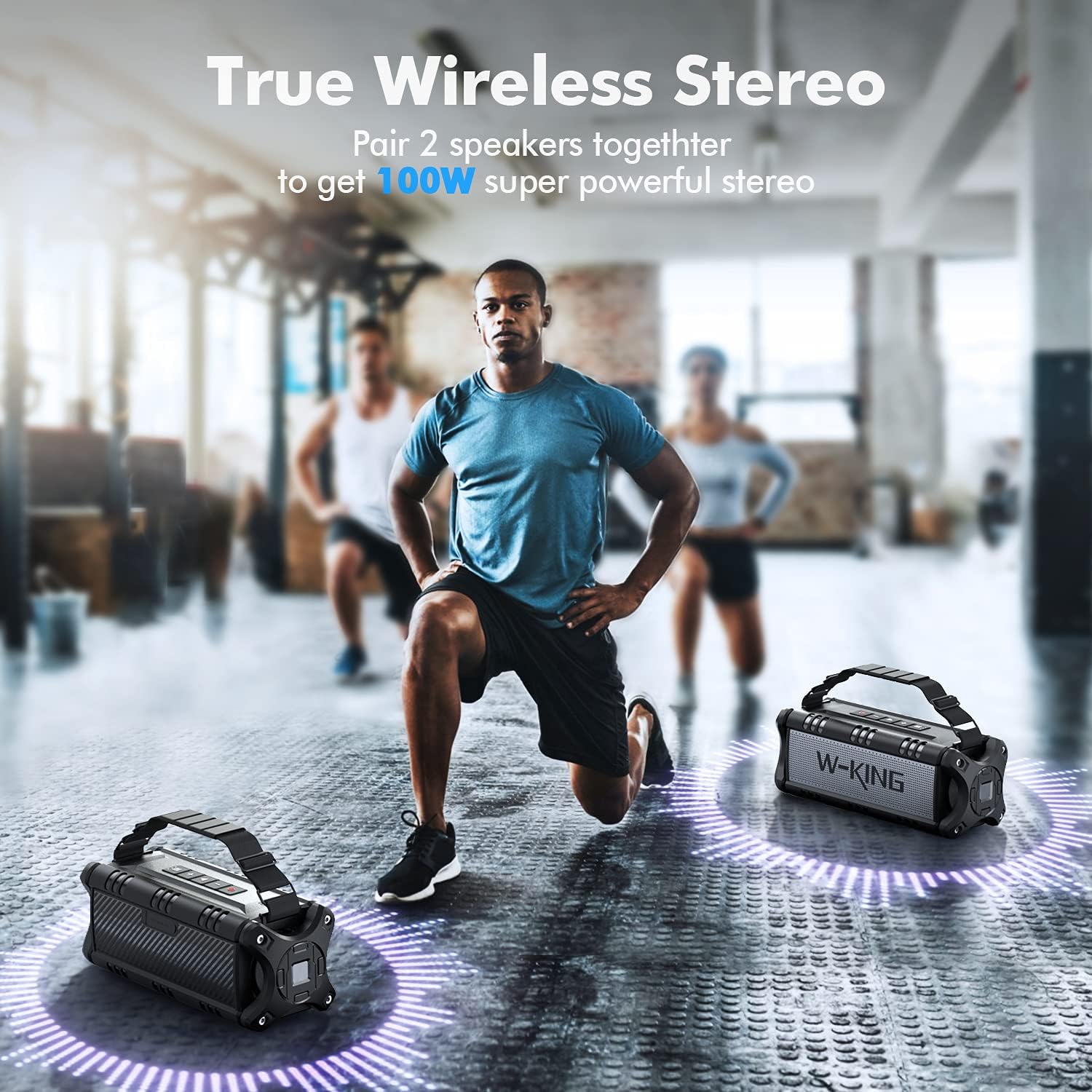 90W Bluetooth Speaker Deep Bass Waterproof 40H Playtime TWS