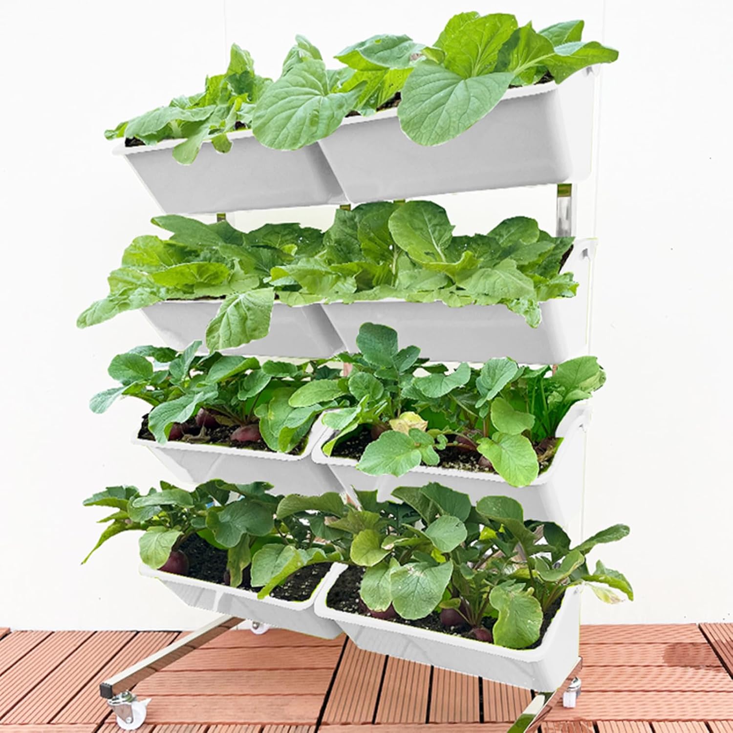 Vertical Hanging Planter Bags 8 Pack Wall Garden Self Watering