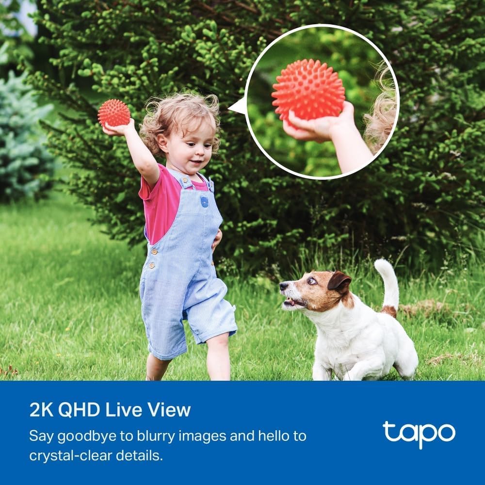 2K QHD Wireless Outdoor Security Camera Solar AI No Fee