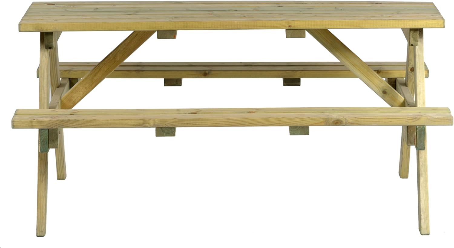 6 Seater Wooden Picnic Table A Frame Garden Patio Bench 150cm
