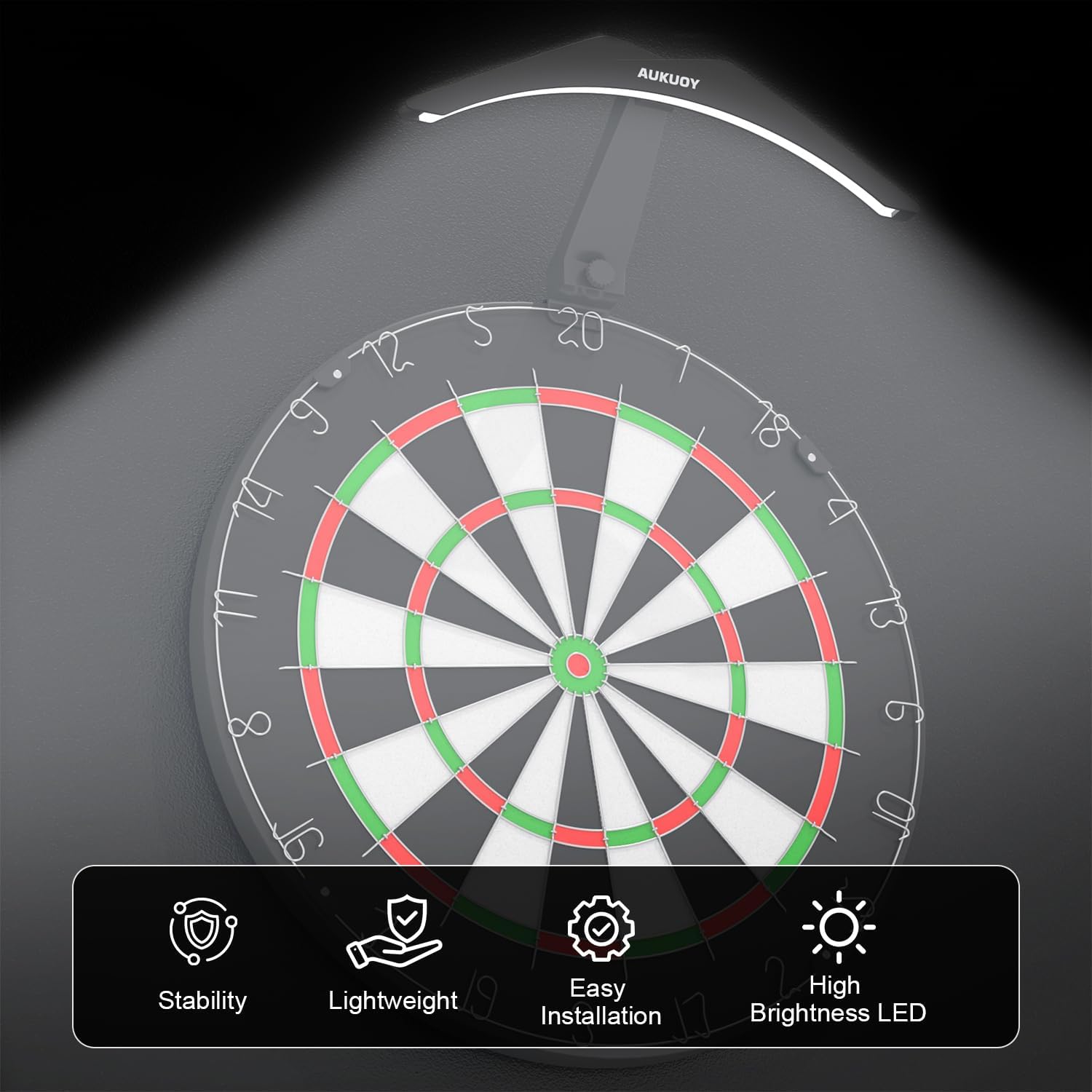 Dart Board LED Light Bright Clip On 47 LED 3m Cable