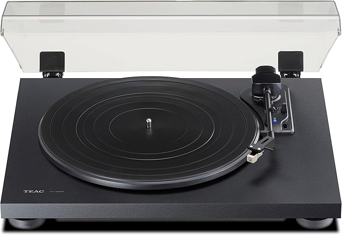 3 Speed Bluetooth Turntable with Phono EQ Black