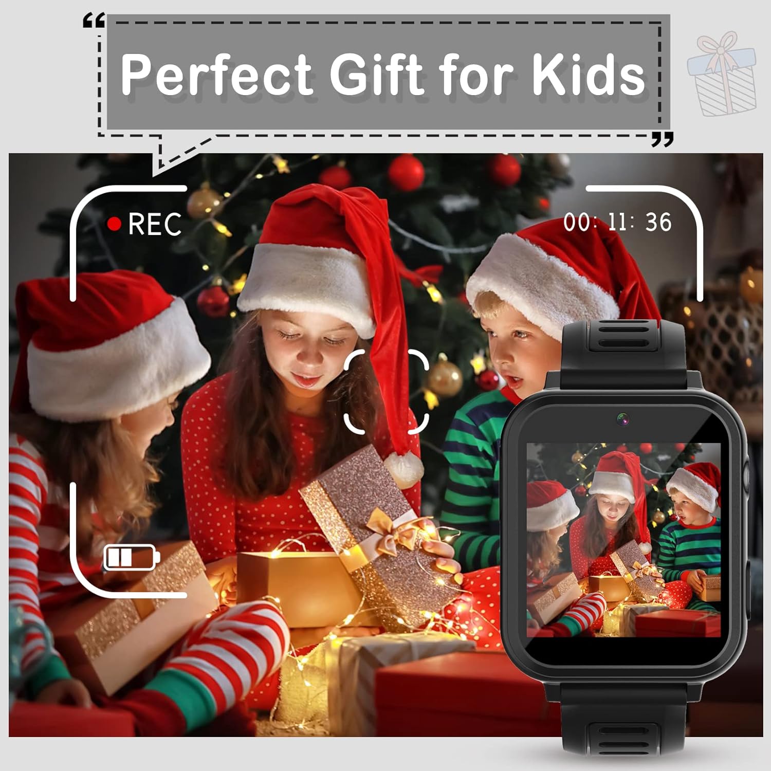 Kids Smart Watch Toy Camera Games Music Alarm Pedometer Watch