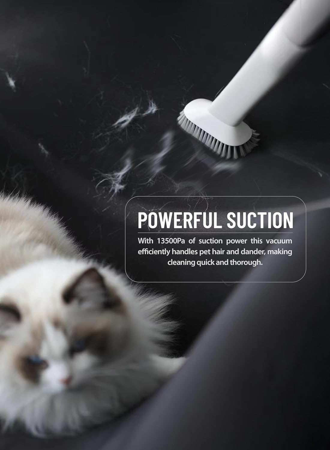 Pet Grooming Vacuum Kit 13500Pa 7 Tool Cordless Clipper 3.2L