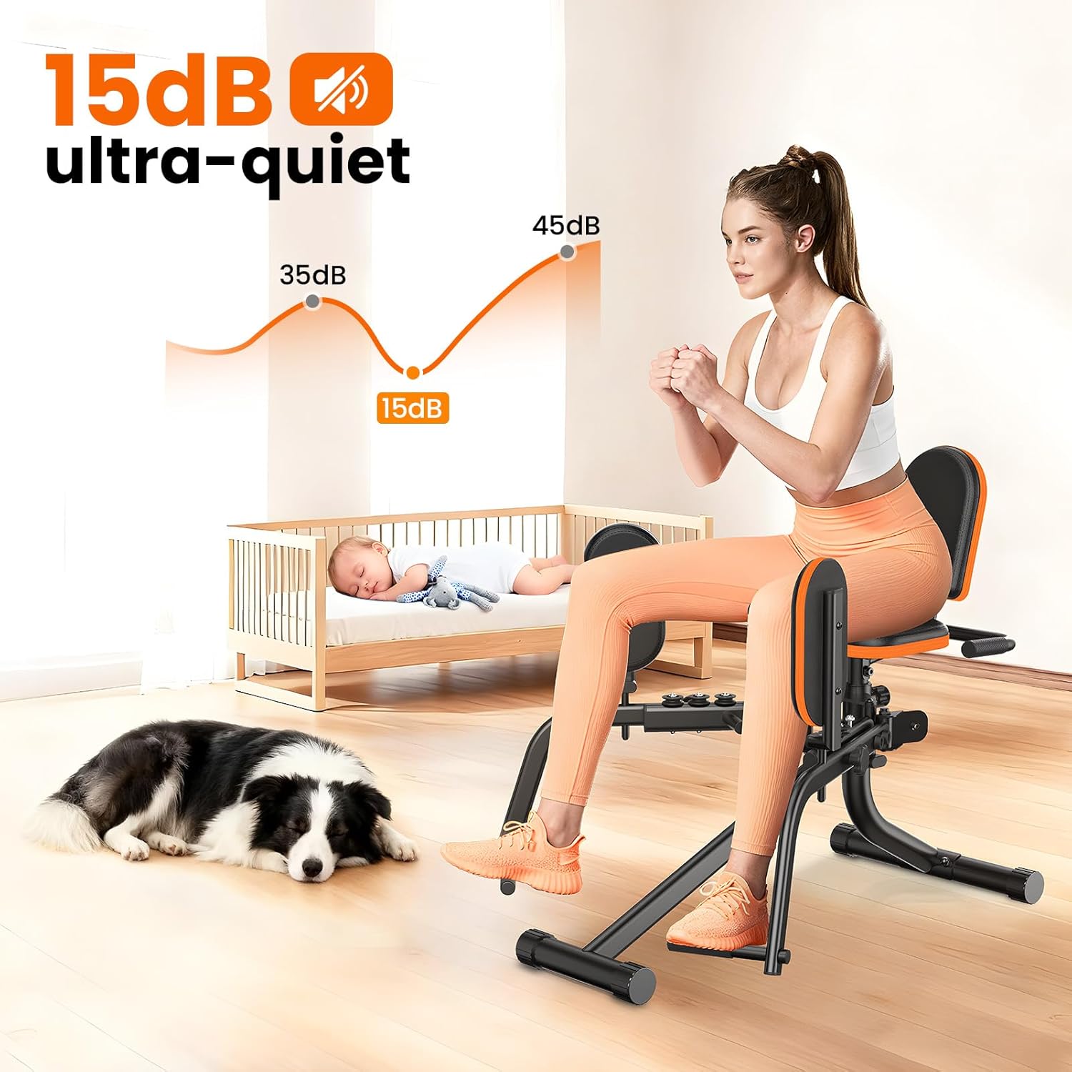 Hip Abductor Machine Adjustable Inner Thigh Glute Trainer