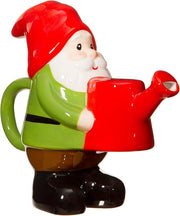 Garden Gnome Watering Can Ceramic Plant Waterer Cute Decor