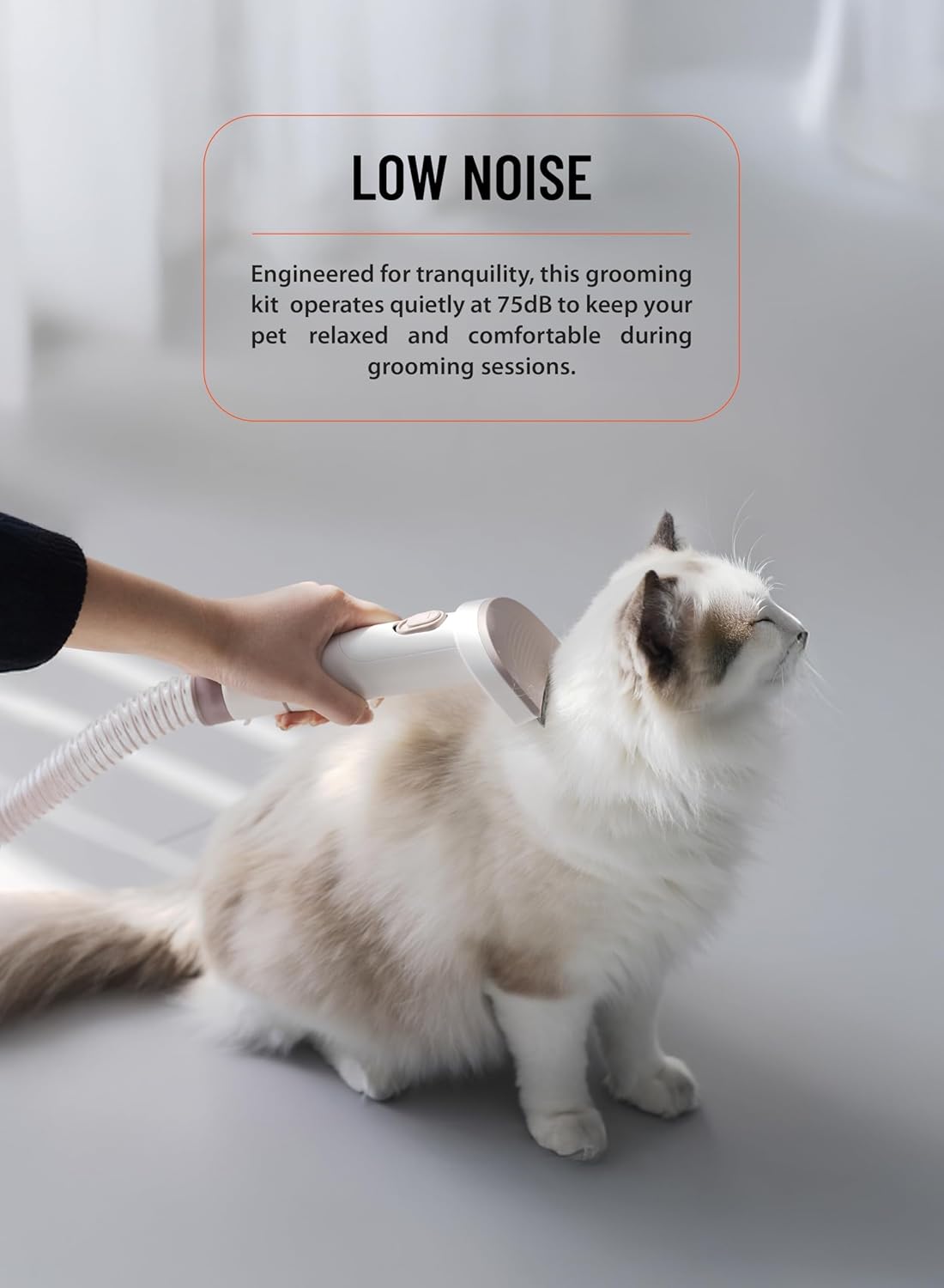 Pet Grooming Vacuum Kit 13500Pa 7 Tool Cordless Clipper 3.2L