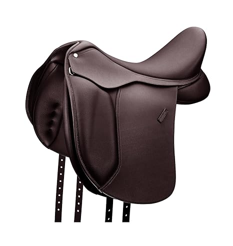 Black Cow Leather Dressage Horse Saddle 13 Seat Softie