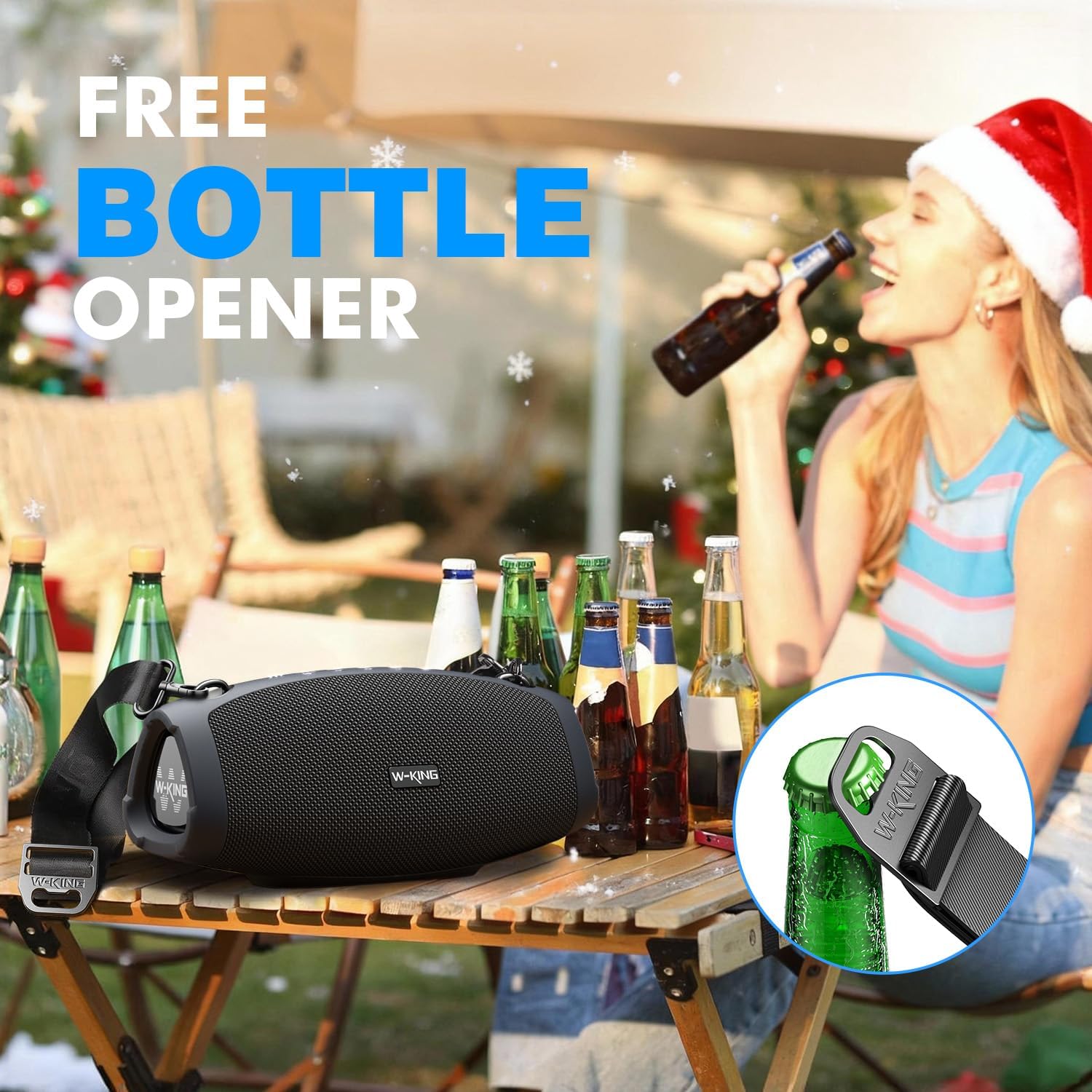 Bluetooth Speaker 120W Portable Loud Boombox Waterproof