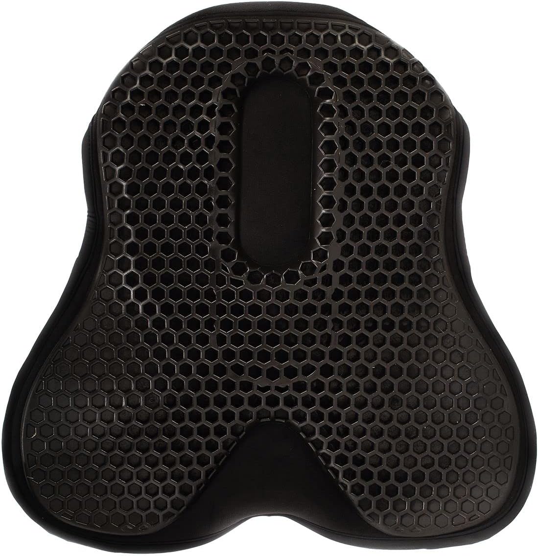 Black Dressage Gel Seat Cushion 20mm Size M Coccyx Relief
