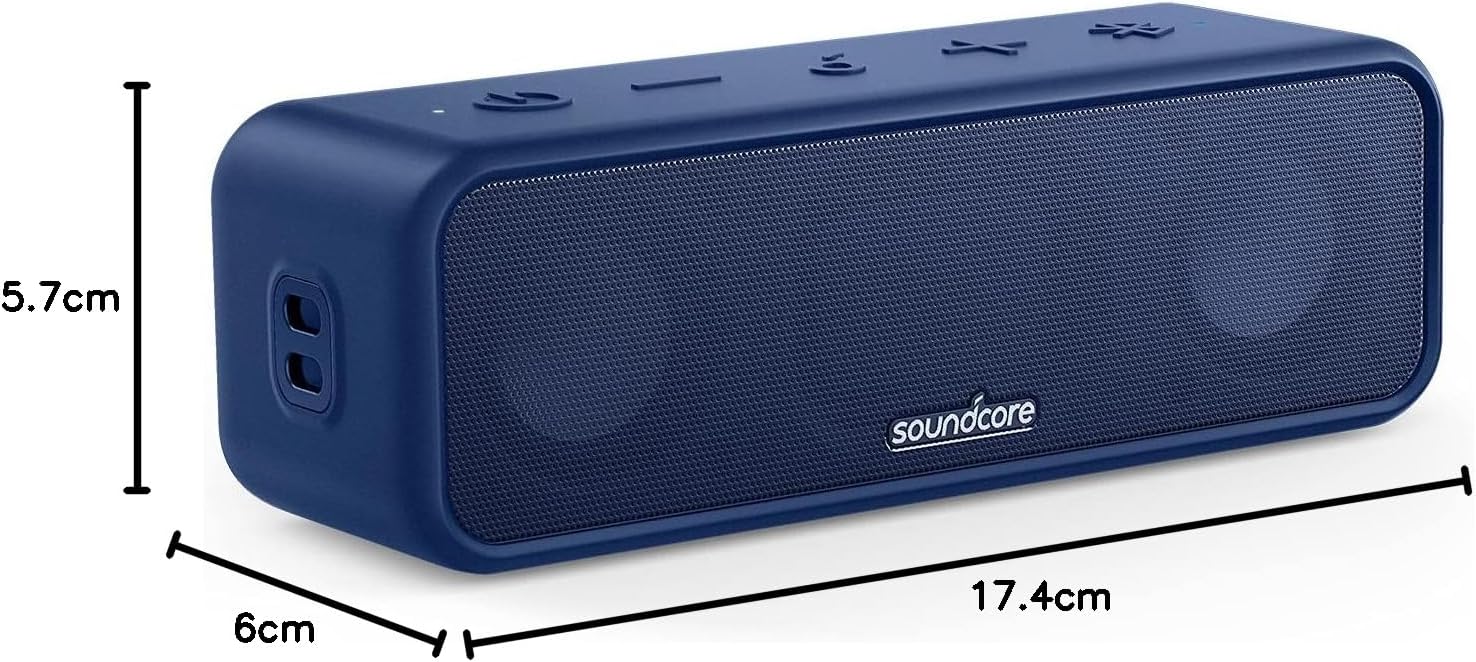 Bluetooth Speaker 16W Stereo Bass 24Hr Playtime IPX7 Waterproof