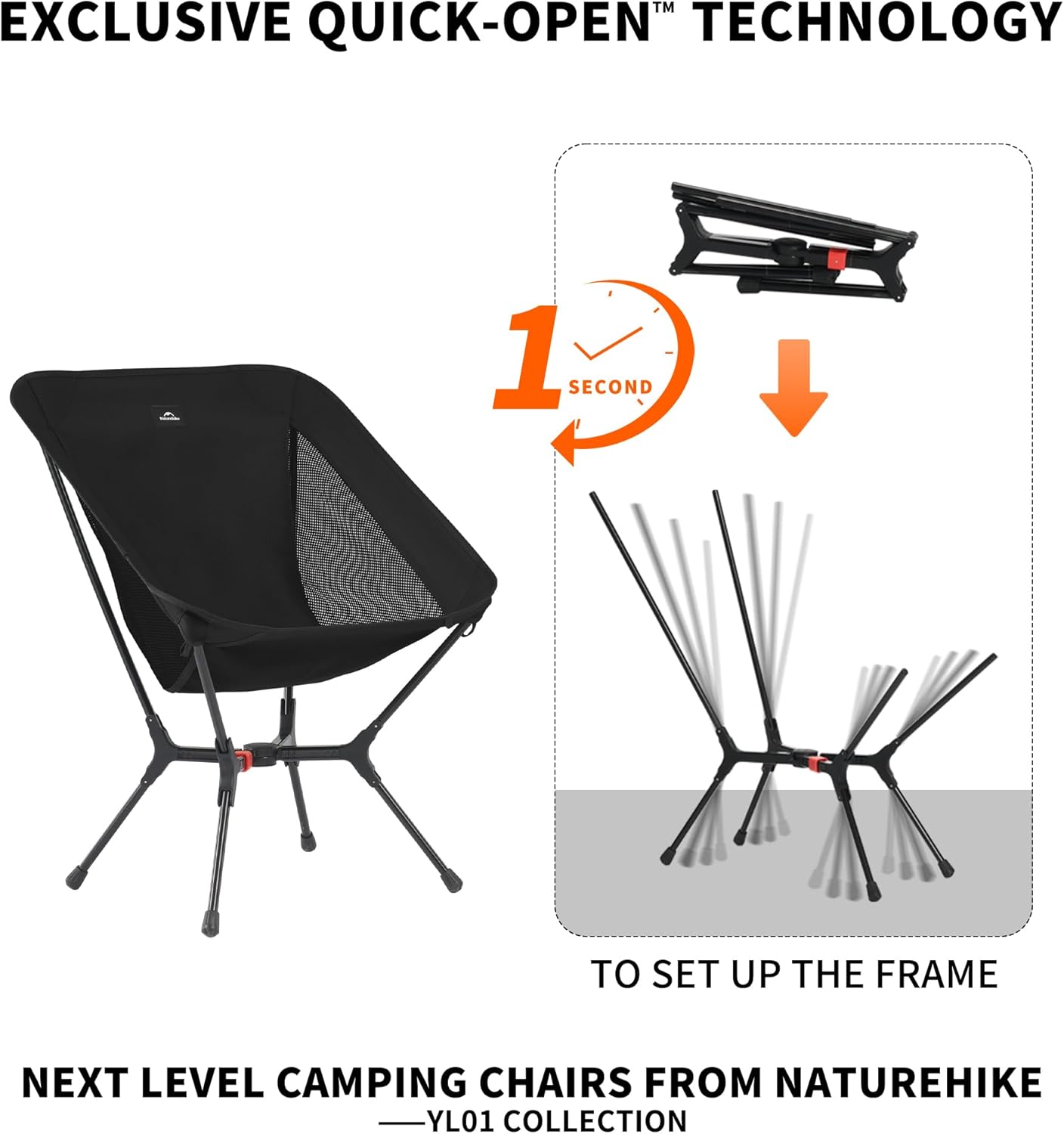 Lightweight Camping Chair Compact Folding Backpack Seat