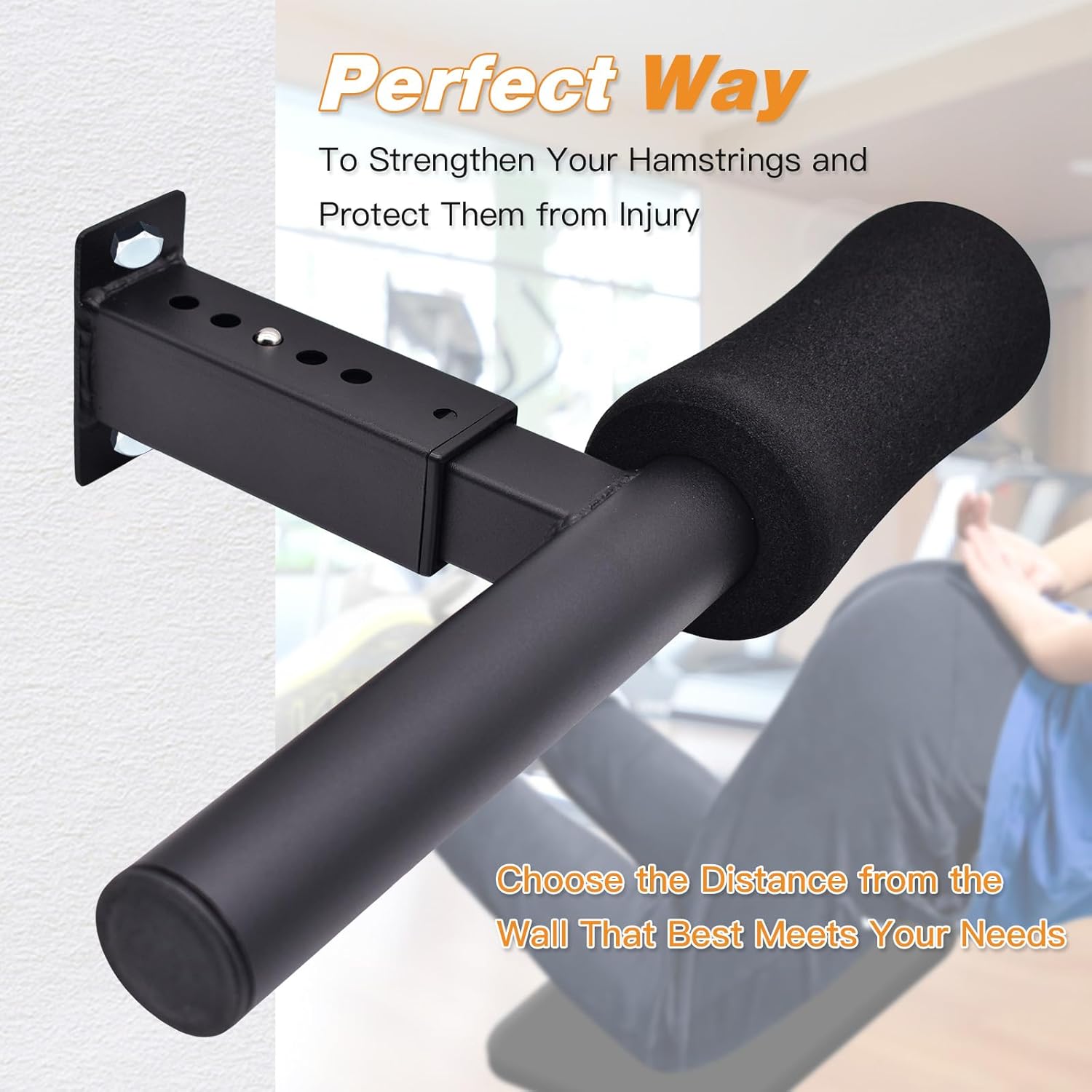Wall Mounted Nordic Curl Machine Hamstring Trainer Core Workout