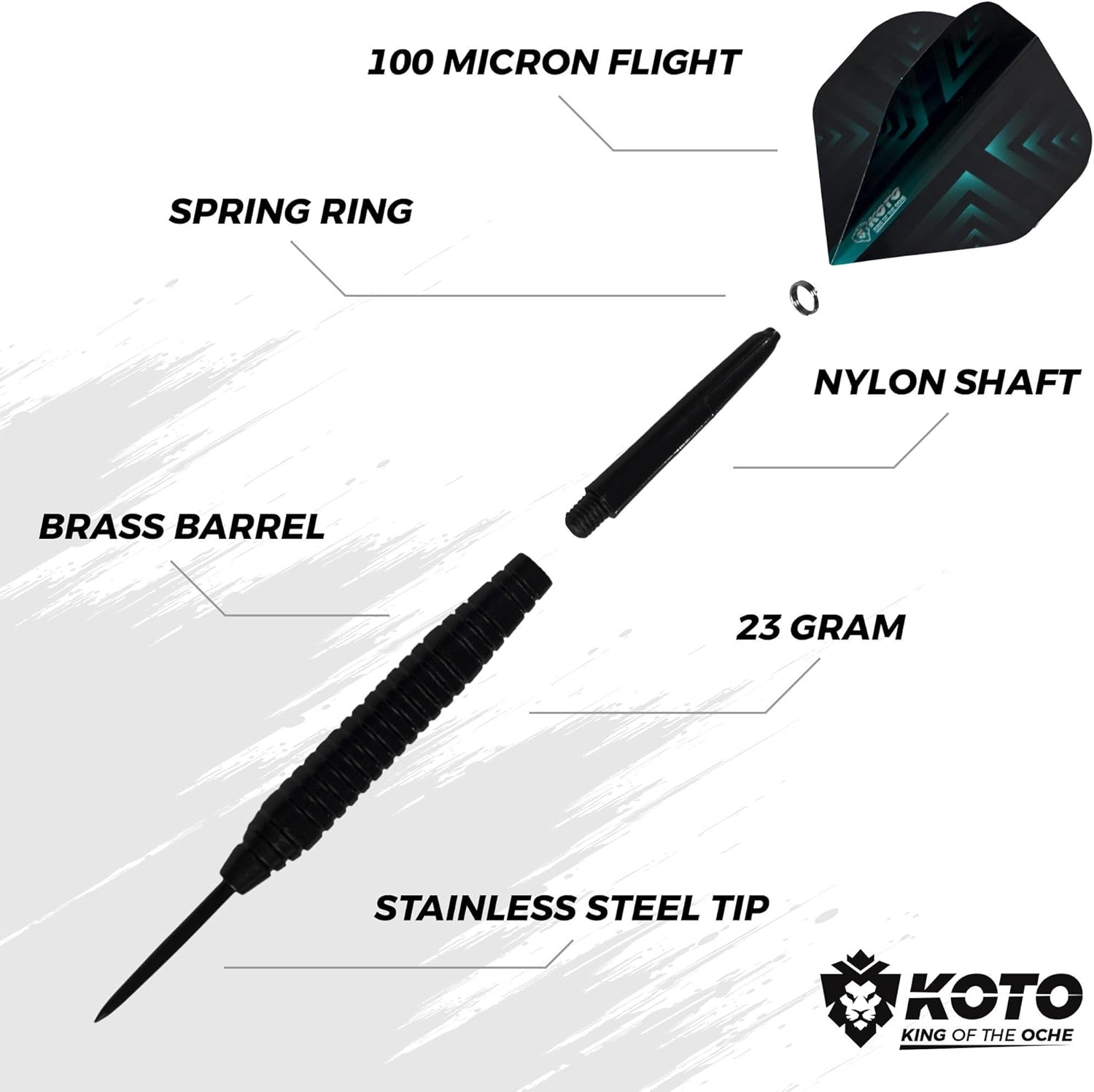Bristle Dart Board Set Steel Tip Darts Staple Free Tournament Size