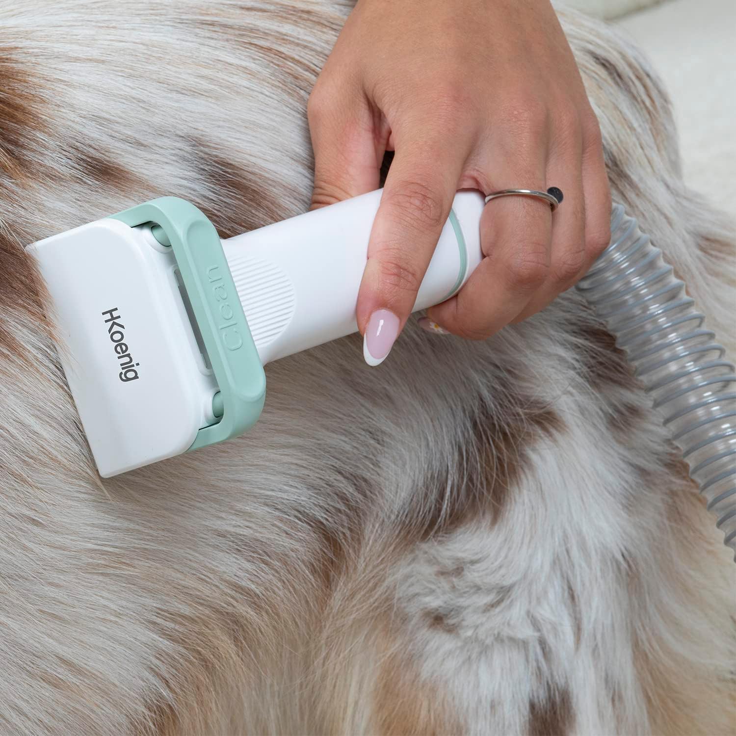 Dog Cat Grooming Vacuum Kit 1L 9 Tool Clippers 3 Speed White