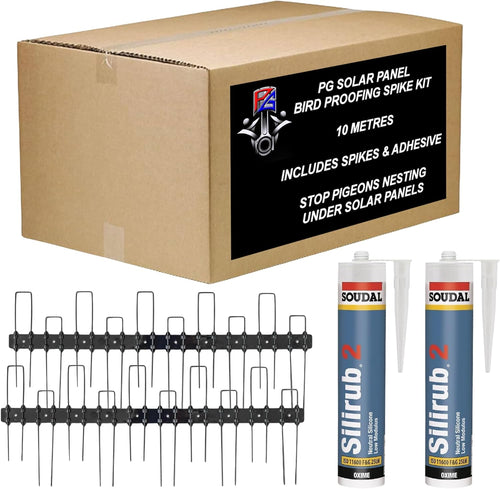 10m Solar Panel Bird Proofing Kit Stainless Steel Bird Spikes