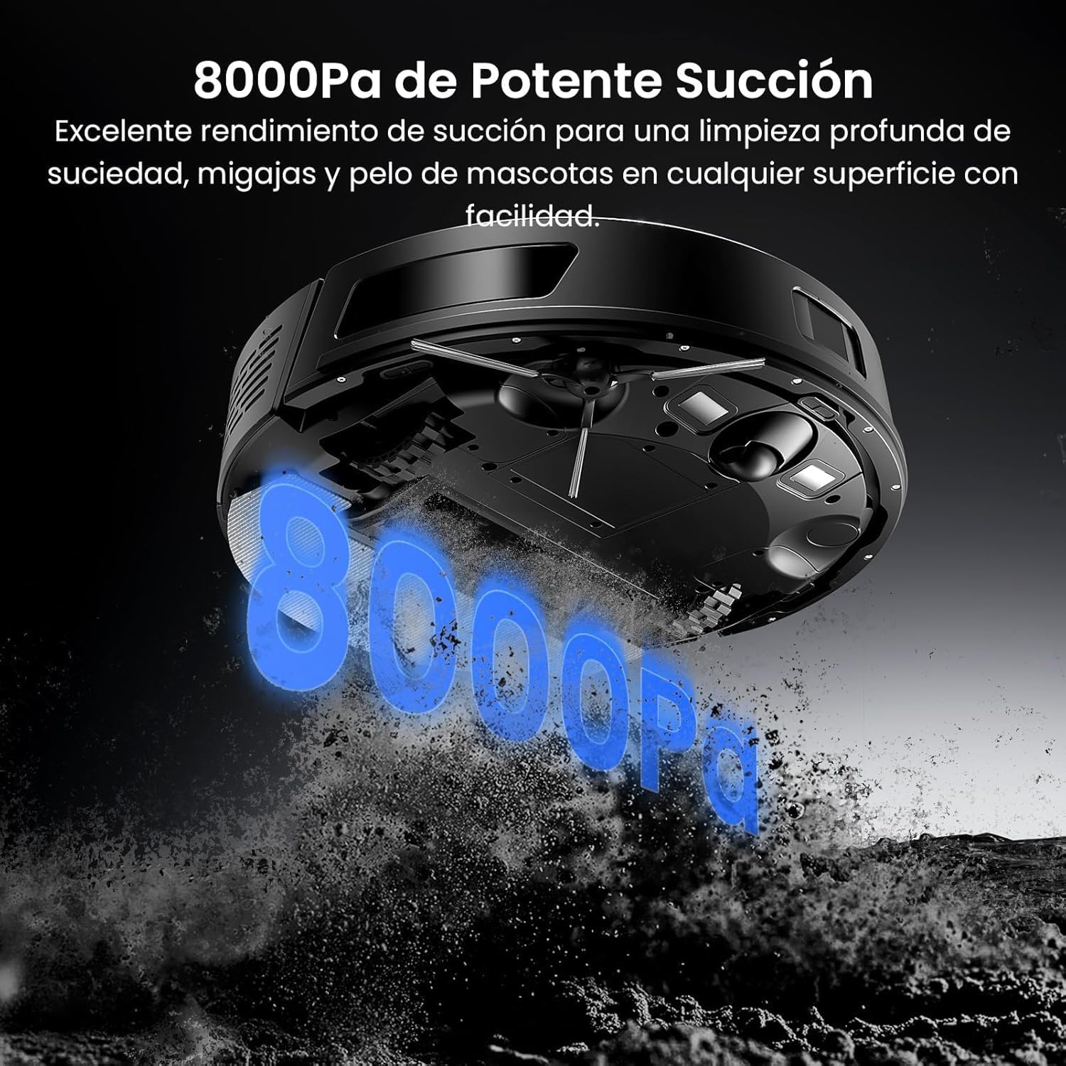 Robot Vacuum Mop 8000Pa Self Empty LiDAR 200Min Pet Hair