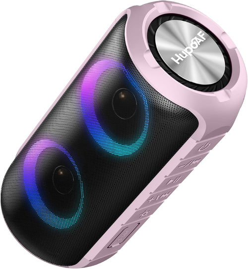 Portable Bluetooth Speaker Stereo Sound RGB Lights IPX7 Waterproof