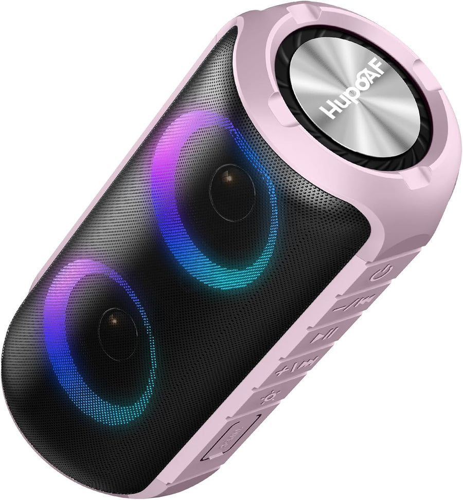 Portable Bluetooth Speaker Stereo Sound RGB Lights IPX7 Waterproof