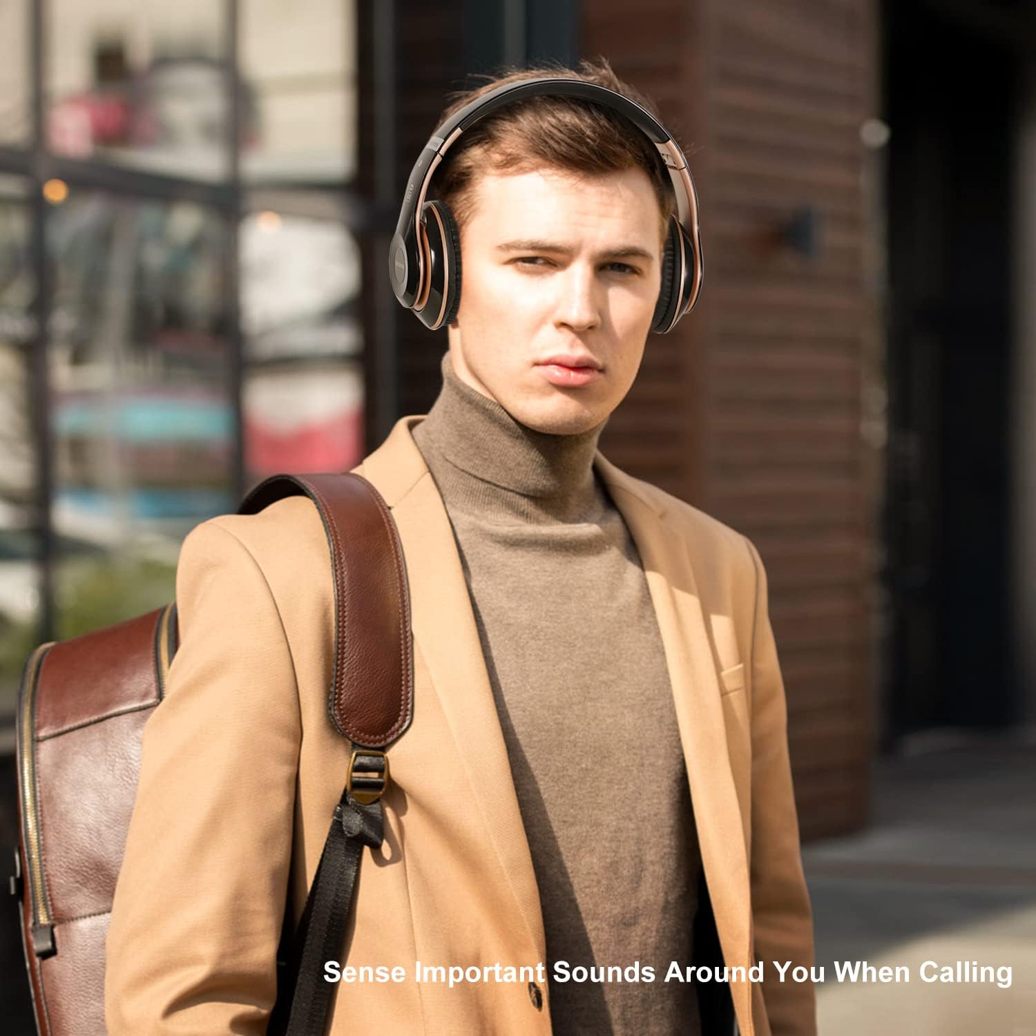 Bluetooth Over Ear Headphones 65H Playtime Foldable Wireless Mic 6 EQ