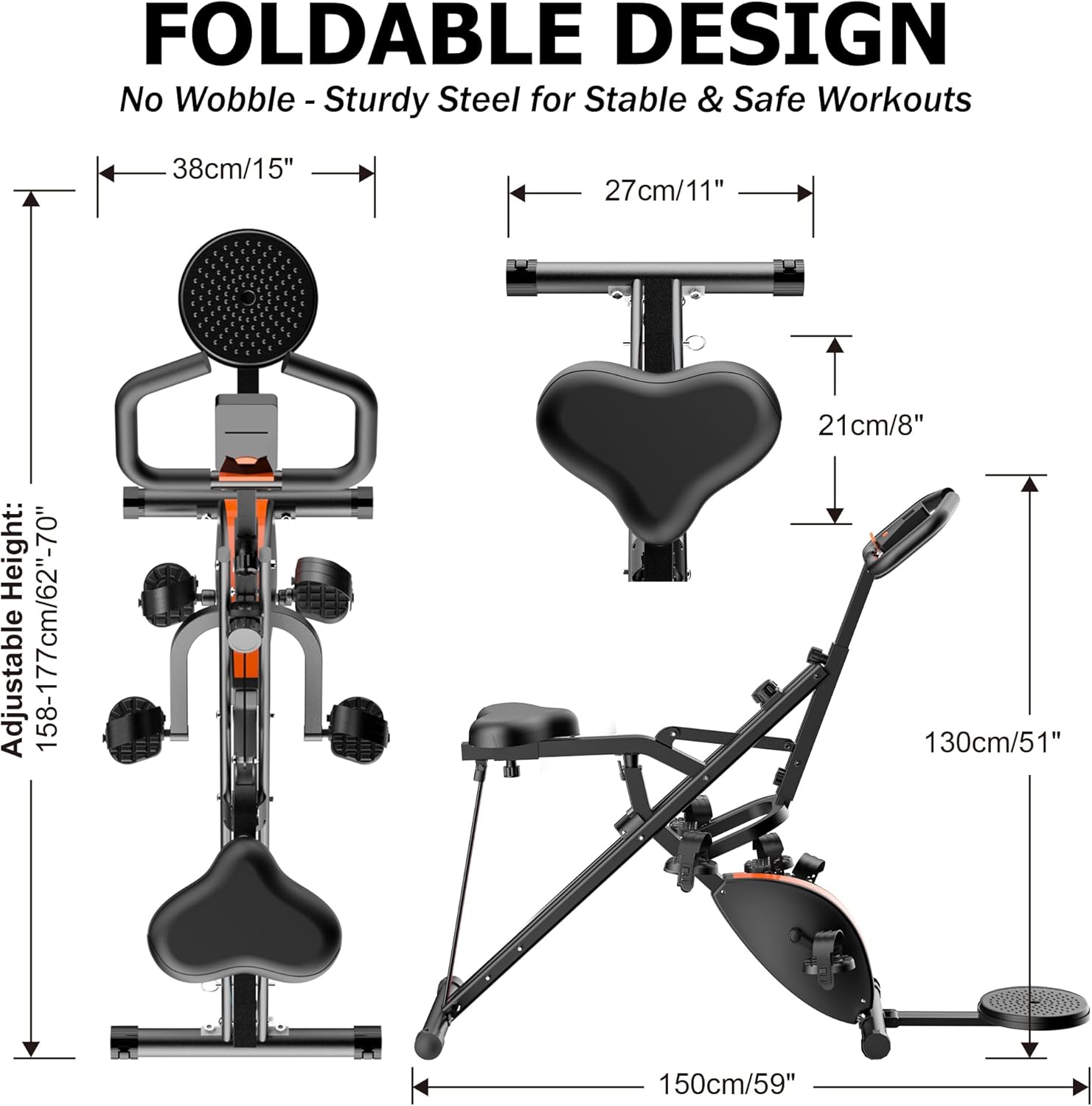 2 in 1 Squat Row Trainer Home Gym Machine Glutes Legs Core Workout