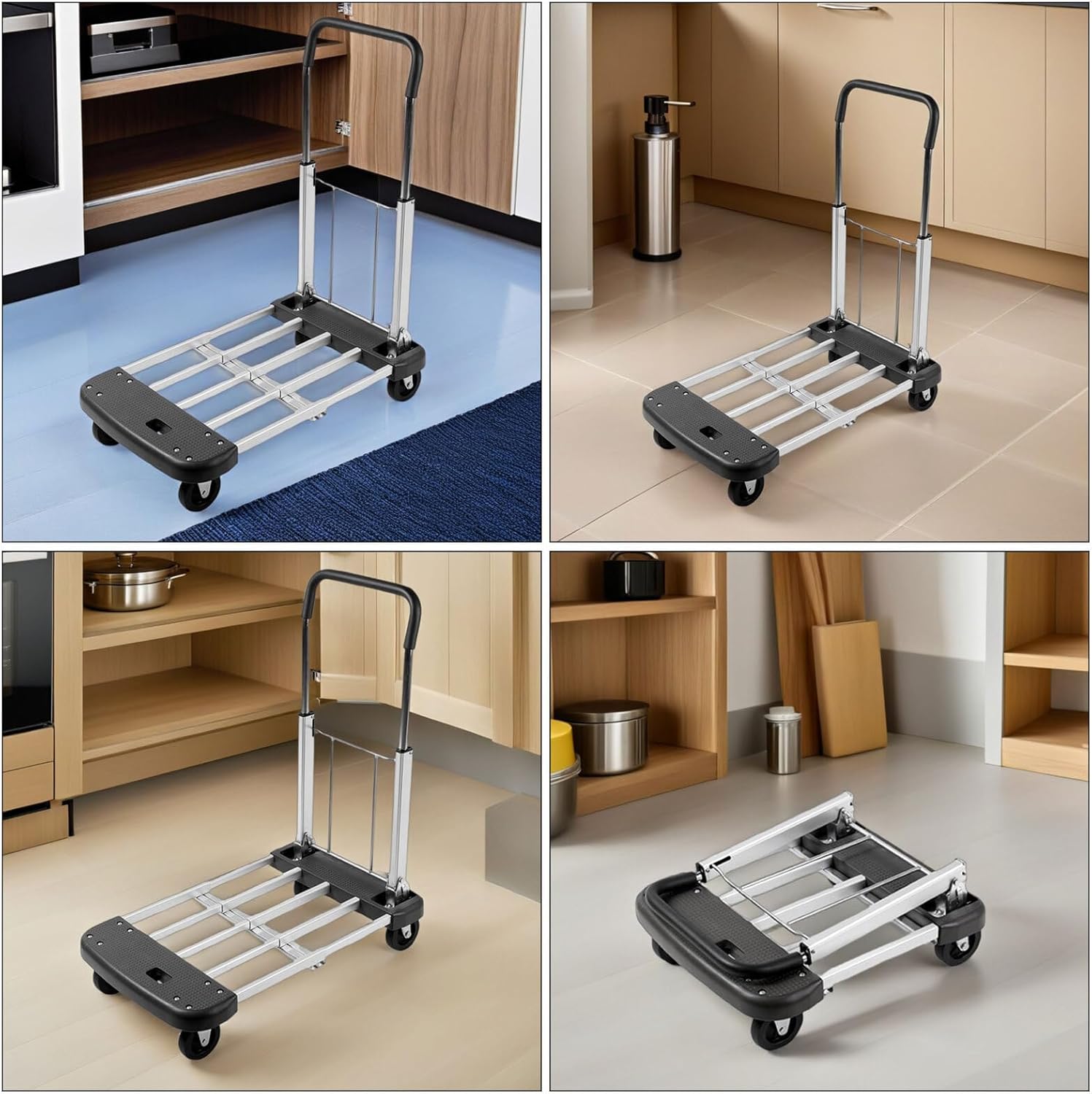 Folding Luggage Trolley Cart Portable Shopping Sack Truck