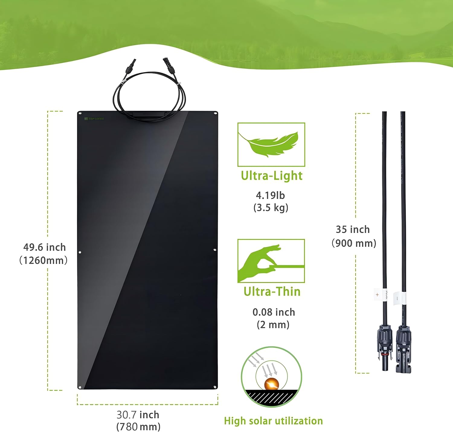 360W Flexible Solar Panel 12V 24V Bendable Mono RV Boat