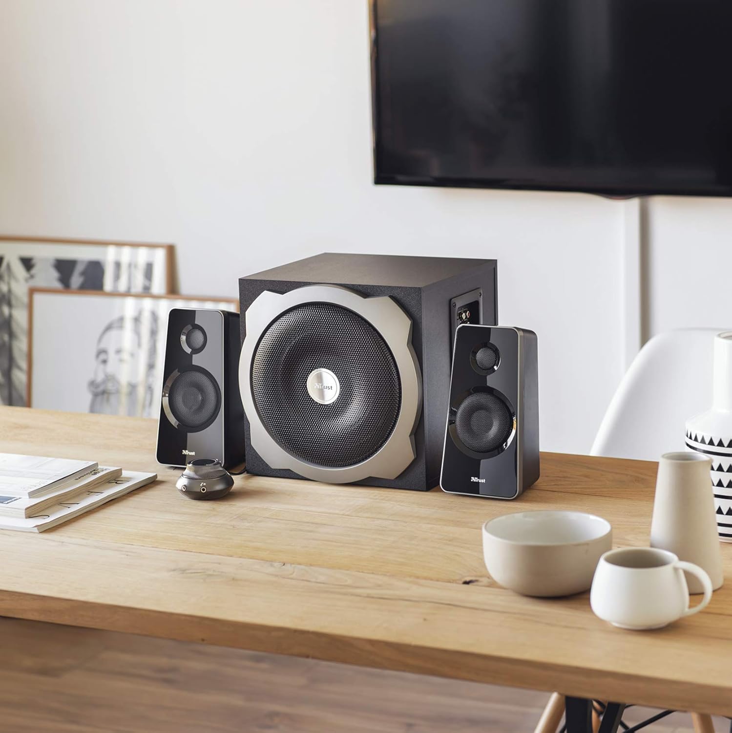 2.1 PC Speakers Subwoofer 120W Deep Bass AUX Control