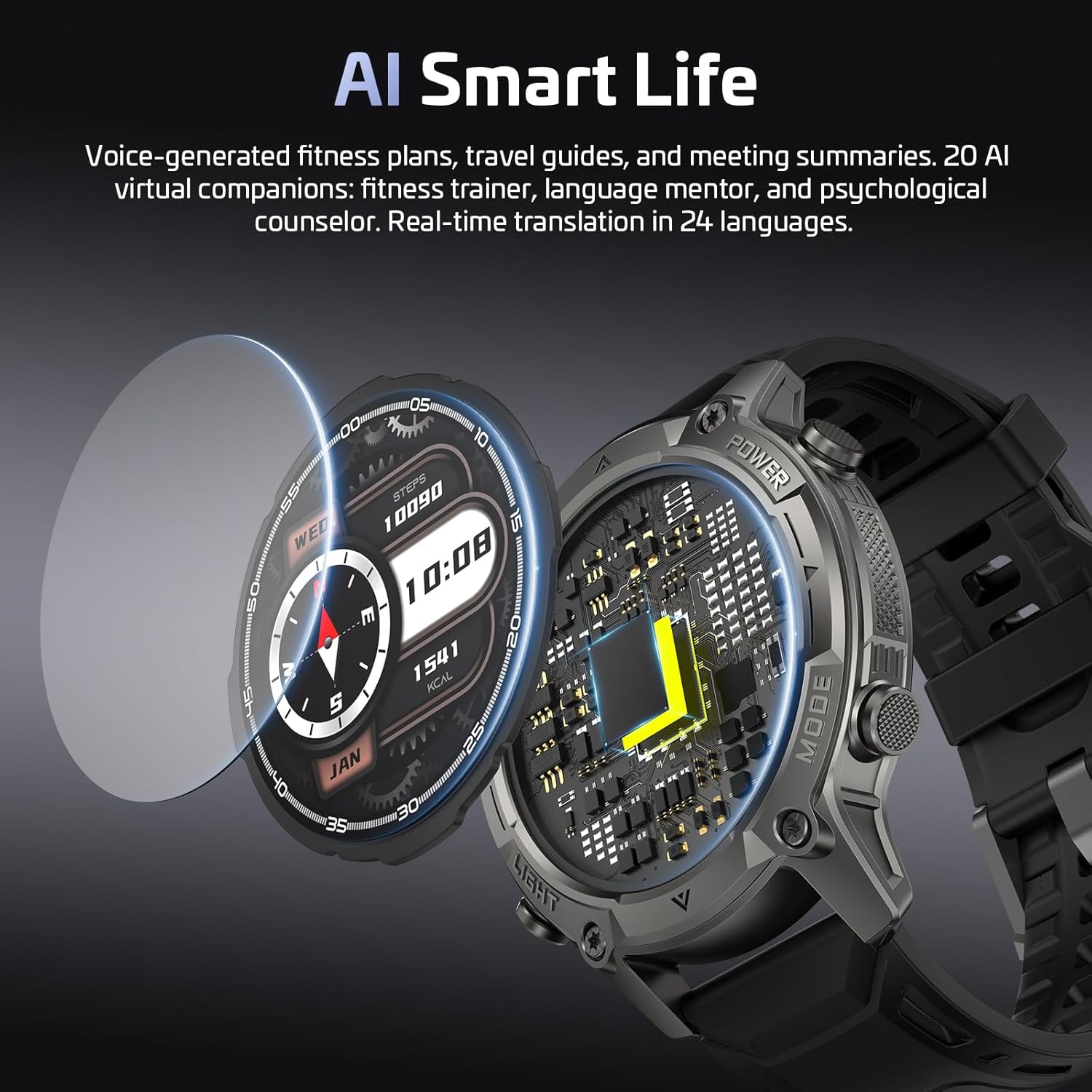 GPS Smart Watch Maps 178 Sports 21 Day Battery