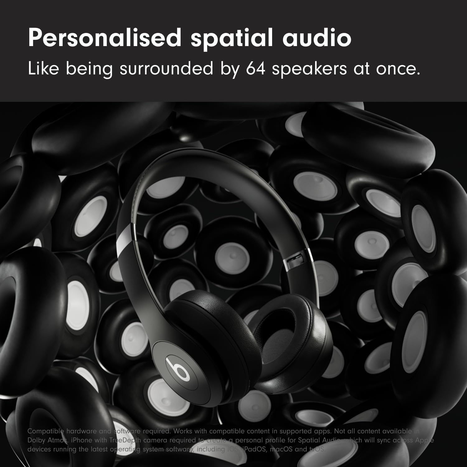 Wireless Bluetooth On Ear Headphones 50Hr Battery Fast Charge Black