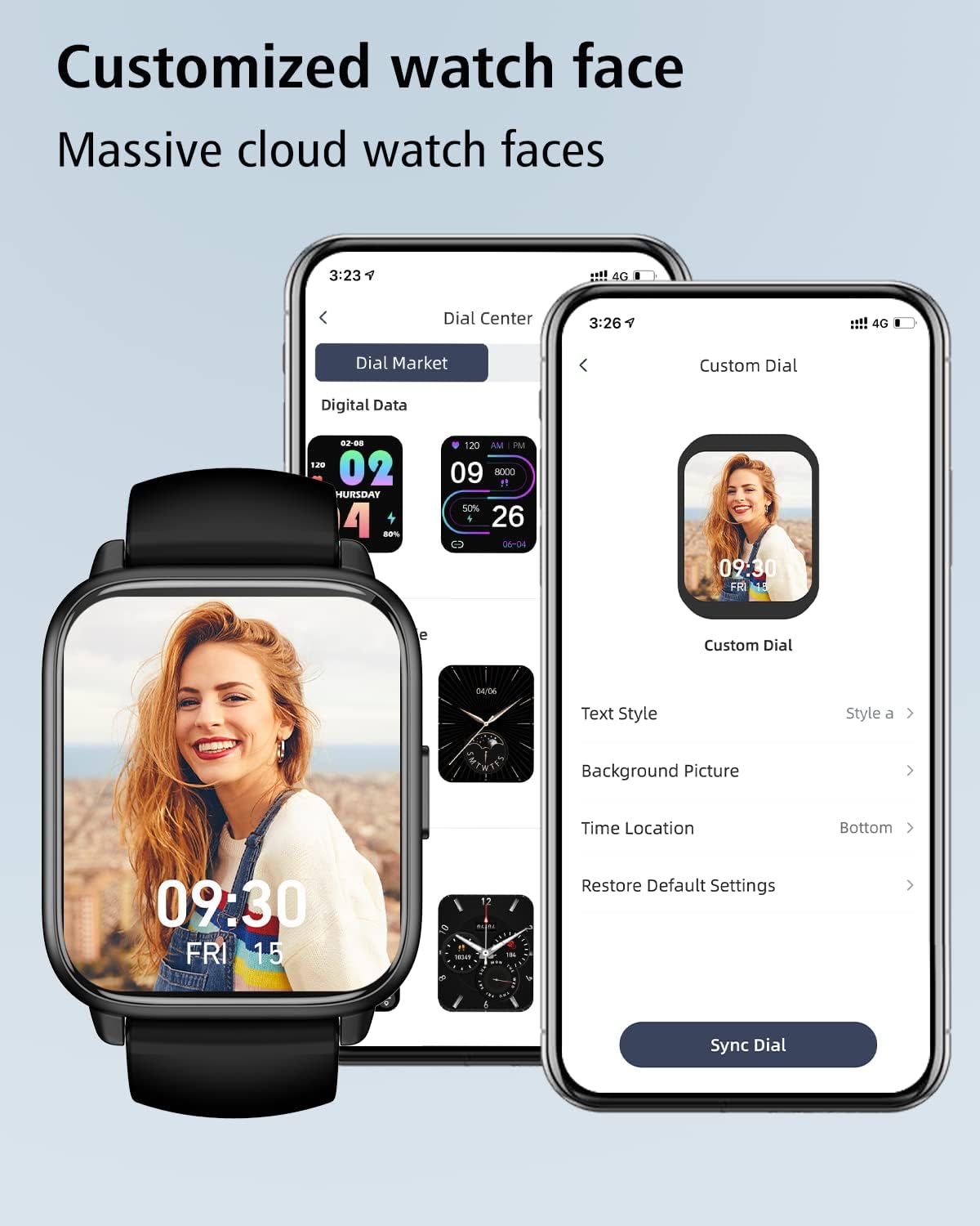 Smart Watch Bluetooth Calling Fitness Tracker HD Touch Screen