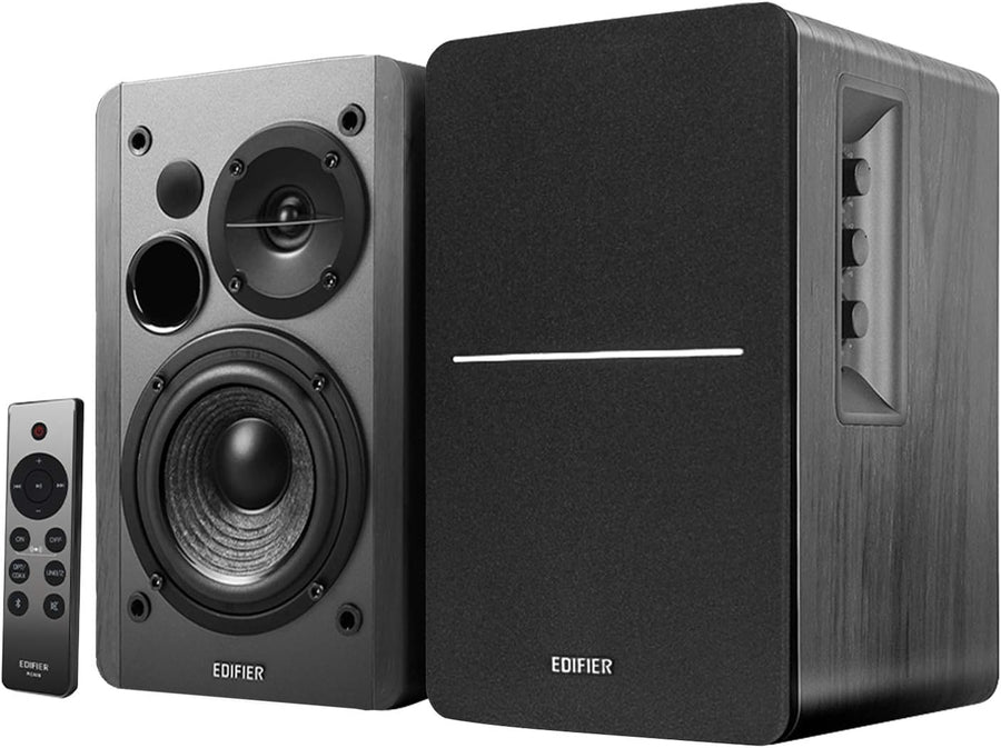 Bluetooth Bookshelf Speakers 42W HiFi Optical RCA Studio Sound