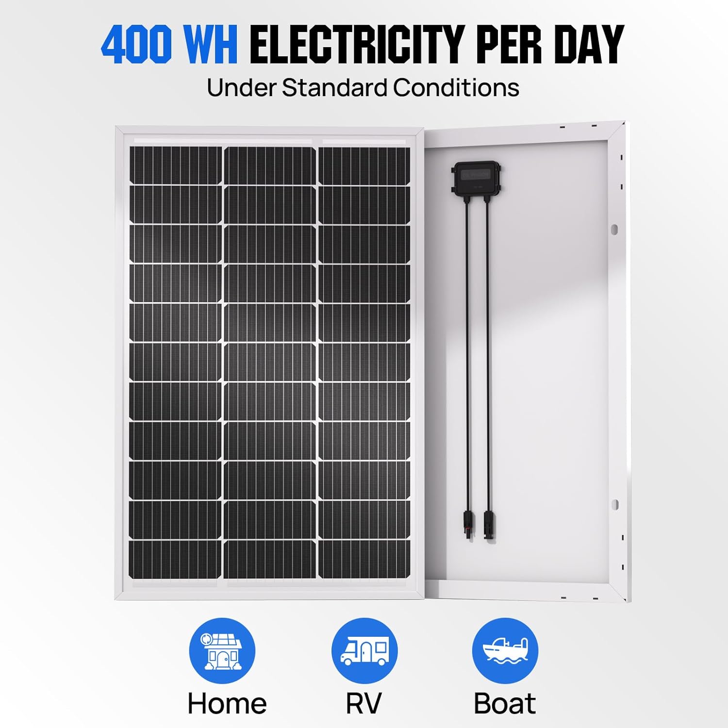 100W 12V Solar Panel Mono Battery Charger IP65 RV Boat Off Grid