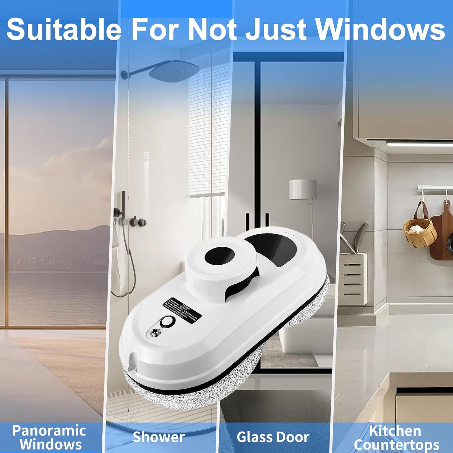Window Cleaning Robot 5600Pa Smart Auto Cleaner AI Navigation 3 Modes