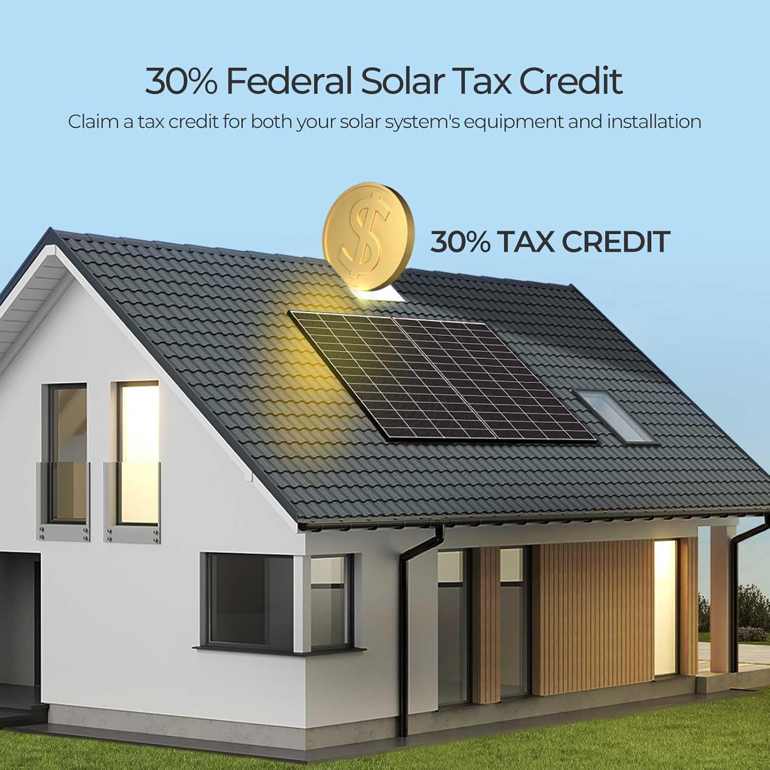 640W Solar Panel Kit 2x320W High Efficiency N Type RV Home Power