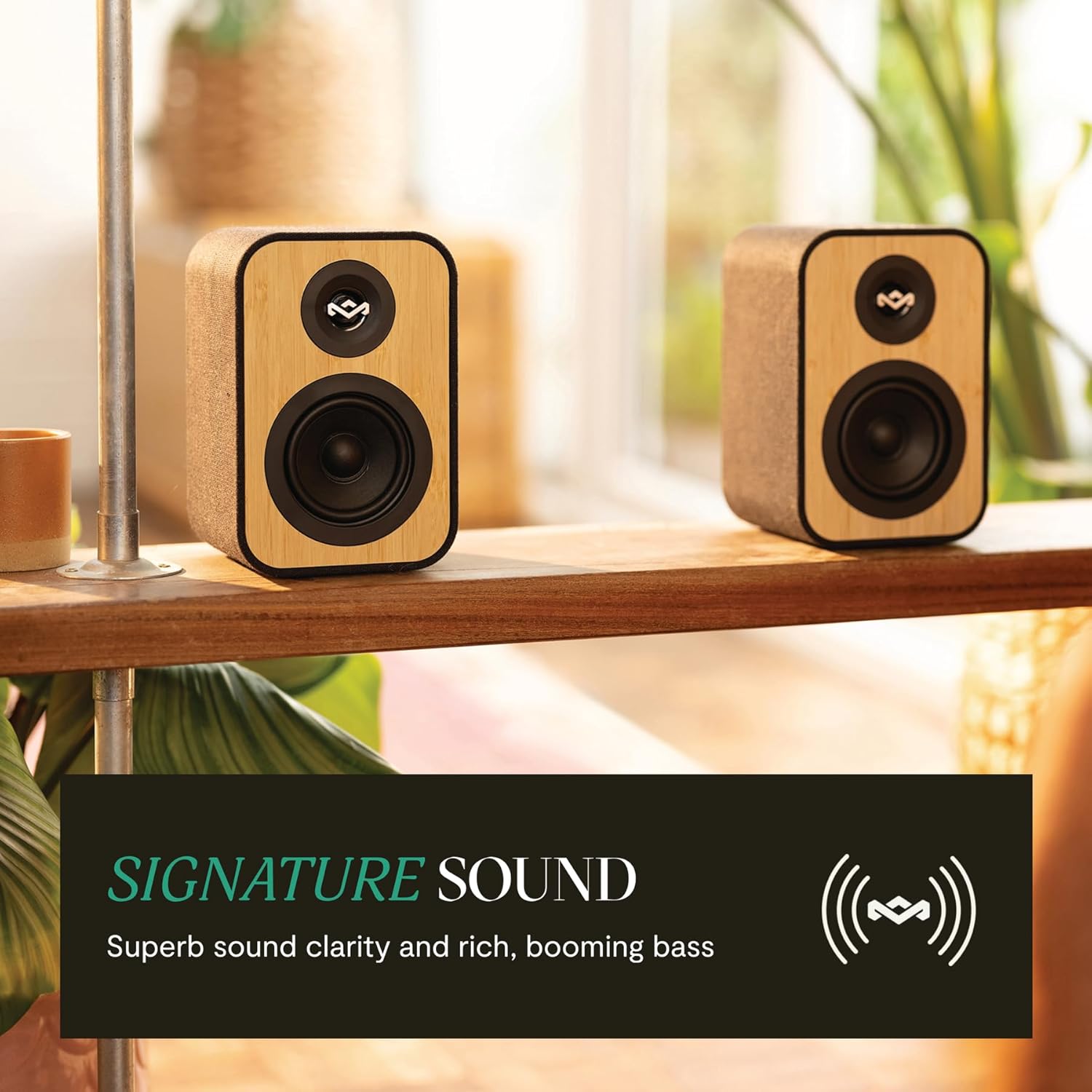 Bookshelf Bluetooth Speakers HiFi Stereo AUX RCA Turntable