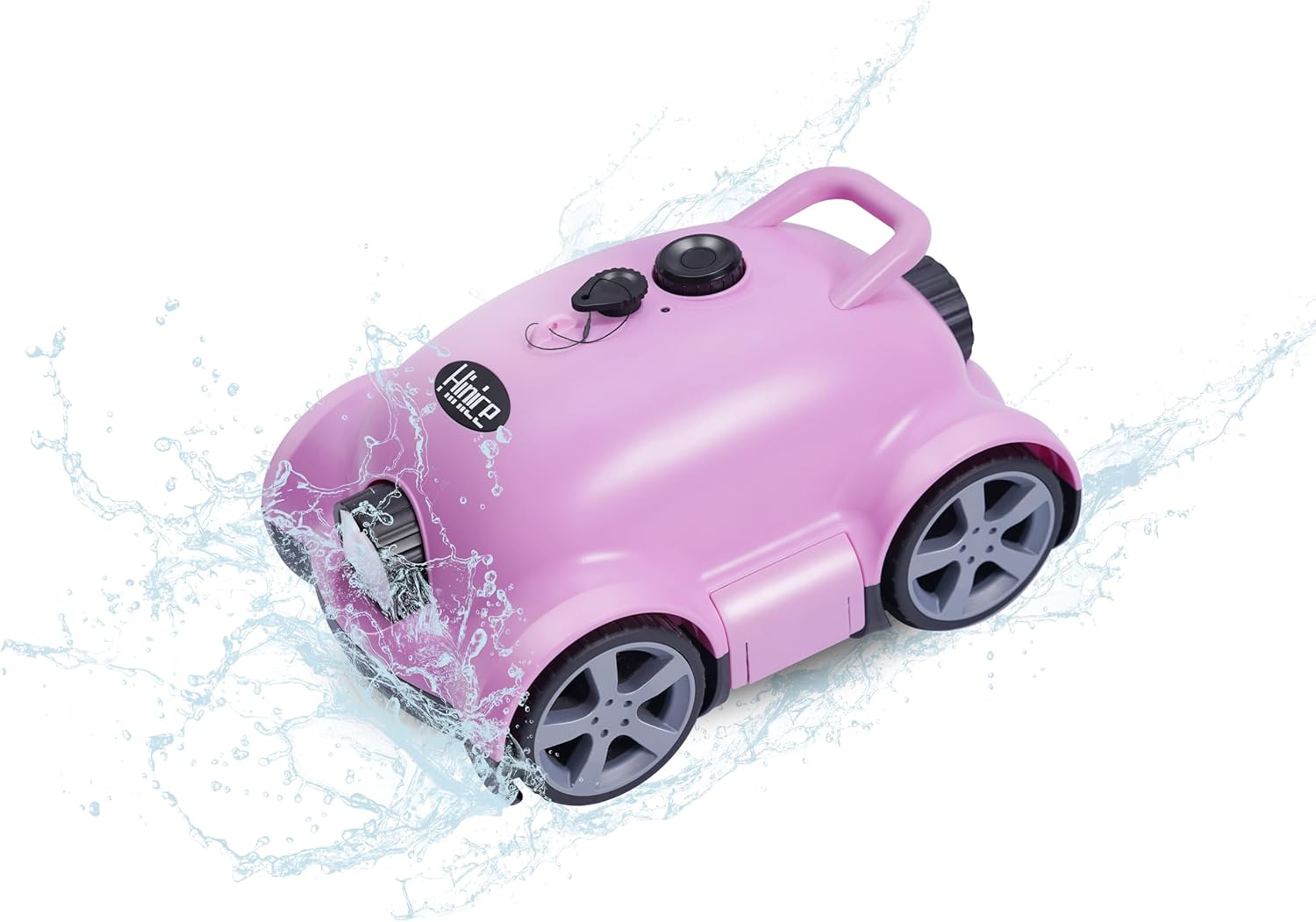 Cordless Pool Vacuum Robot 150min Waterproof Auto Cleaner Pink
