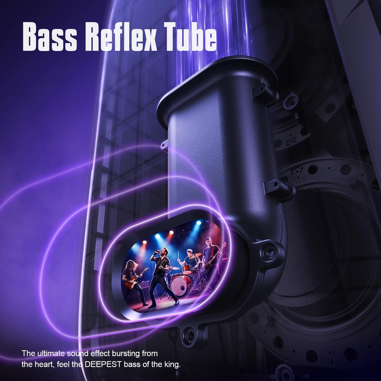 180W Portable Bluetooth Party Speaker Bass LED 24H TWS