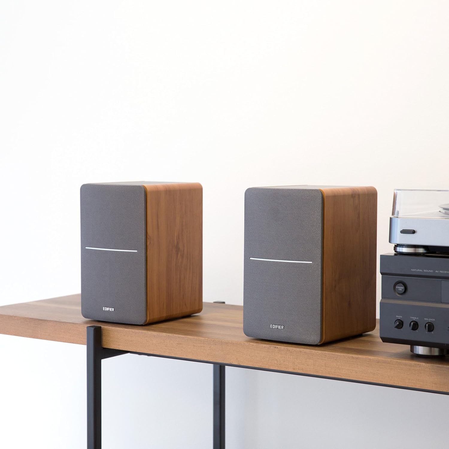 Passive Bookshelf Speakers Pair 2 Way Wall Mount HiFi Audio