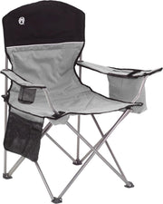 Portable Camping Chair with Cooler Cup Holder Grey