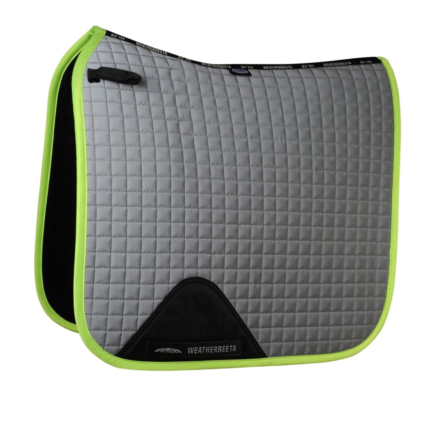 Reflective Dressage Saddle Pad Full Silver Yellow Safety