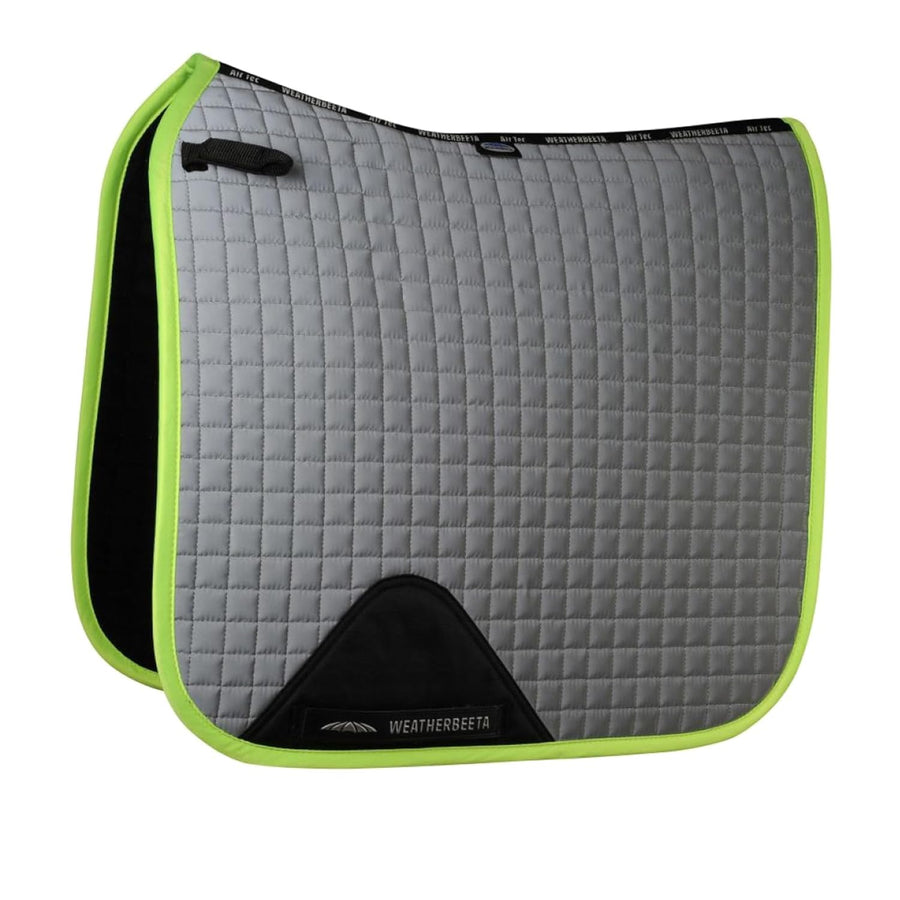 Reflective Dressage Saddle Pad Full Silver Yellow Safety
